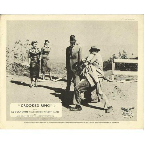 CROOKED RING Rod Cameron, Gale Robbins 1956 F-O-H Stills Set (8)