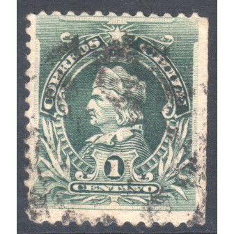 Chile 1901 - SG87 - 1c green - Columbas - used