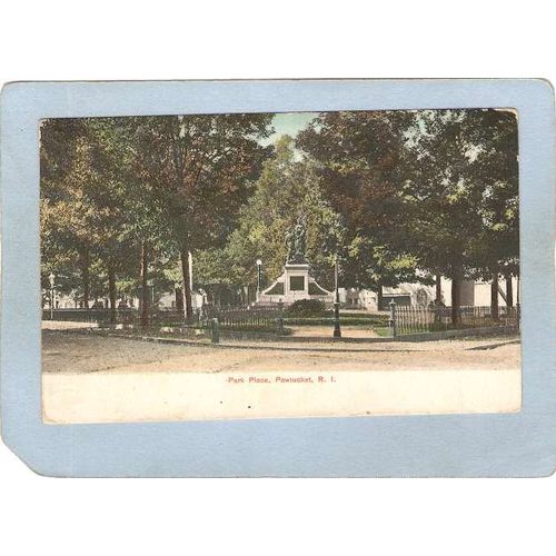 Rhode Island Pawtucket Postcard Park Place~1012