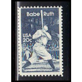 2046 20c Babe Ruth Barely Clears MNH Dry Gum RA2461