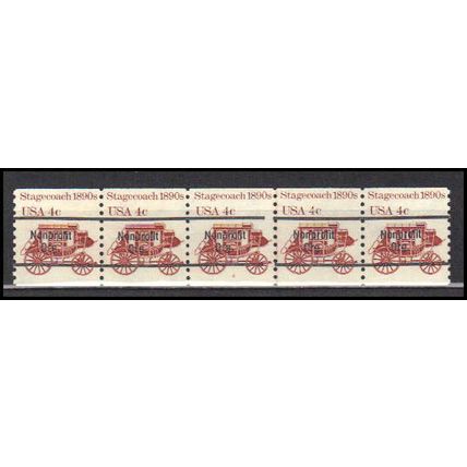 1898Ab 4c Stagecoach Fine MNH Dry Gum PNC 6/5 Line Gap AA0079