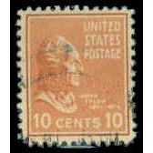 Used 815 10c John Tyler Fine M07952