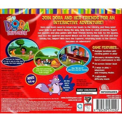 Dora The Explorer Backpack Adventure (Ages 3+) 2002 Win/Mac - NEW CD in SLEEVE