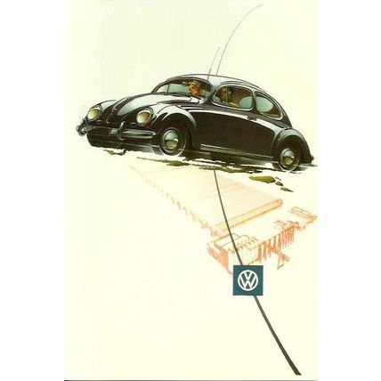 Advertising VOLKSWAGEN B EETLE Postcard (Mayfair BC 406)