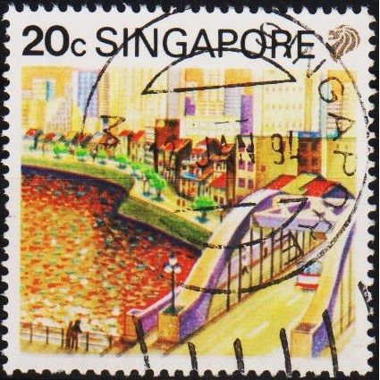 Singapore. 1990 20c S.G.626 Used