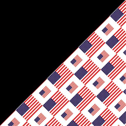 Bandana Stars and stripes design 100% cotton for you and your dog