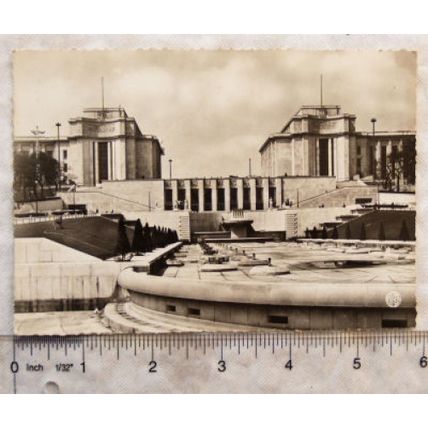 vintage postcard Paris, Le Nouveau Palais Du Trocadero