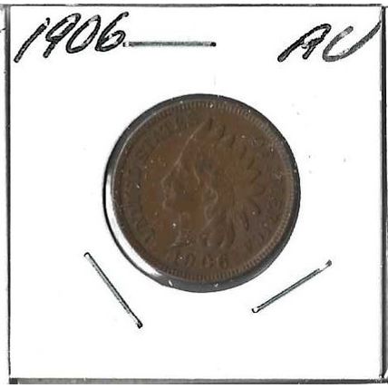 1906 US Indian HEAD Cent AU
