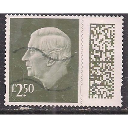 GB 2024 KC 3rd £2.50 Gooseberry Green Machin Used SG V5026 ( L613 )