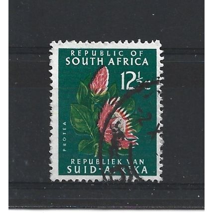 SouthAfrica.SG207 12 1/2c Protea.Variety Unchecked.Fine Used.Aug25e