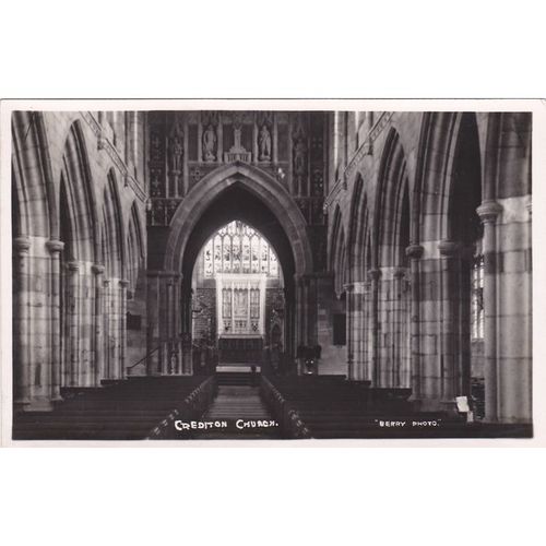 Photographic Crediton Church Devon Postcard (DEV72263)