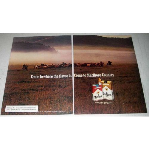 1980 Marlboro Cigarettes Ad - Where the Flavor Is