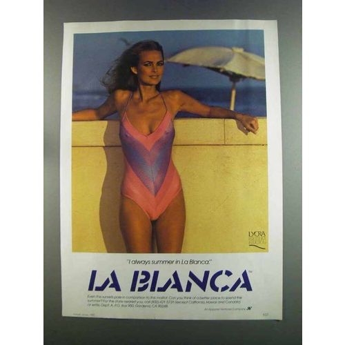1982 La Blanca Swimwear Ad - I Always Summer In