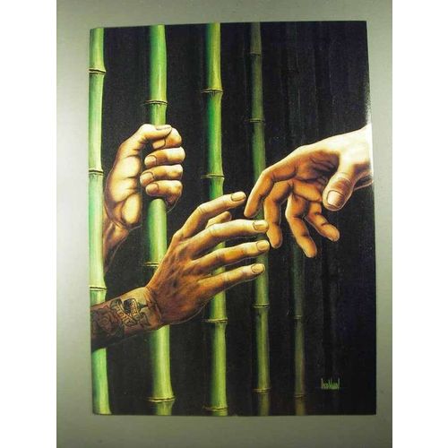 1989 David Mann Illustration - Bamboo Jail