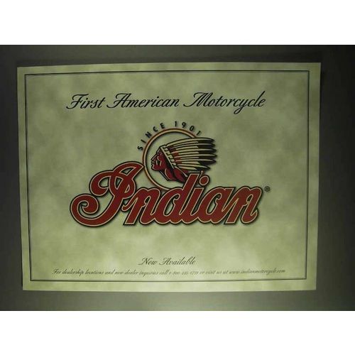 2000 Indian Motorcycles Ad - First American Motorcycle