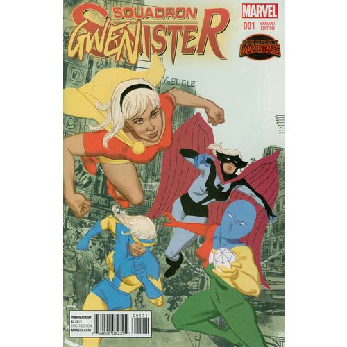 Squadron Sinister (2015) #1 SECRET WARS Marvel Squadron Gwenister Variant