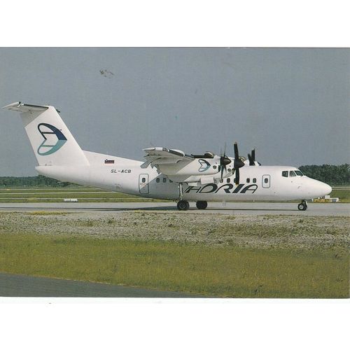 Adria Airways De Havilland DHC7 102 Dash 7 Civil Aviation Postcard (A25136)