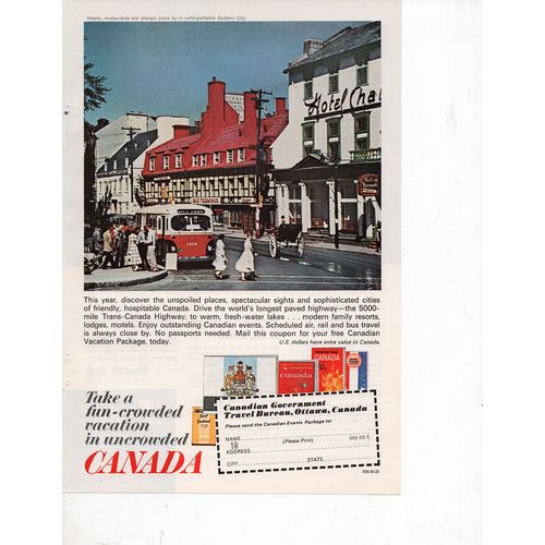 Canada Full Page Print Ad May 1965