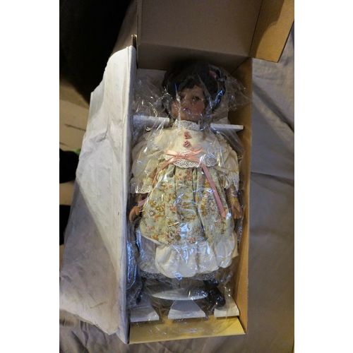 Seymour Mann Connoisseur Collection Porcelain Doll - MICHELLE African American