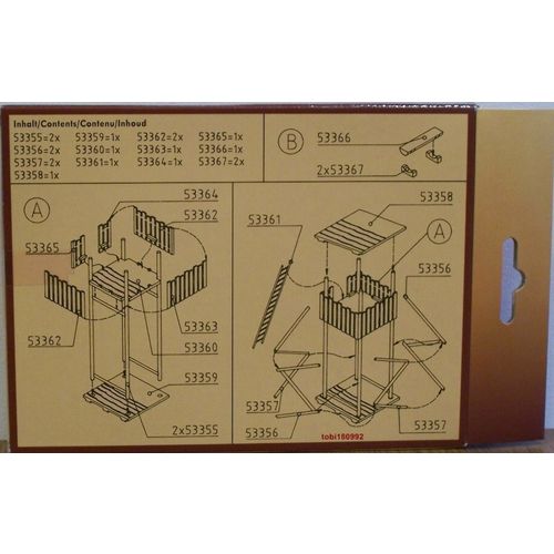 Vollmer HO 3795 Raised Hide for Hunters - Building Kit - NEW