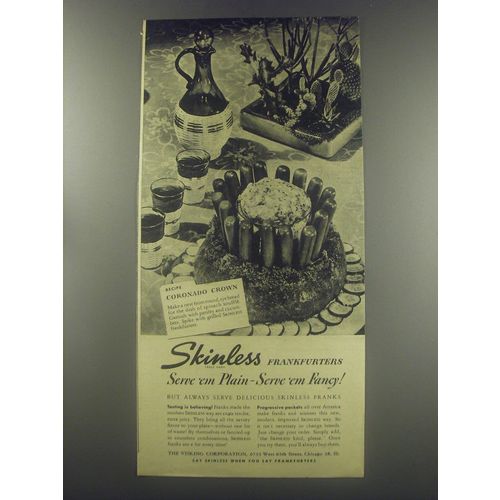 1946 Visking Corporation Advertisement - recipe for Coronado Crown