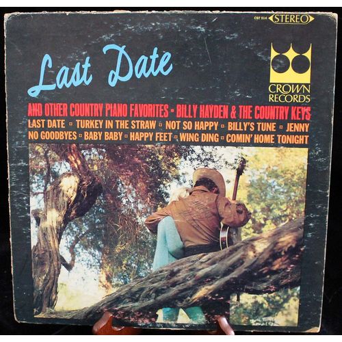 Crown LP #CST-514 "Last Date" and other country piano favorites - Billy Hayden