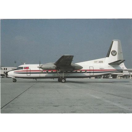 Burma Airways Fokker F27 600 Civil Aircraft (A19065)