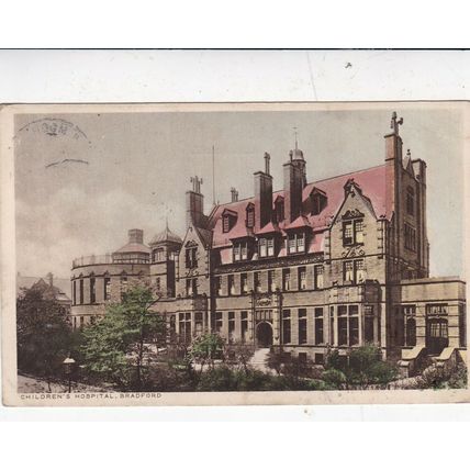 Childrens Hospital Bradford Postcard 1925 used VGC