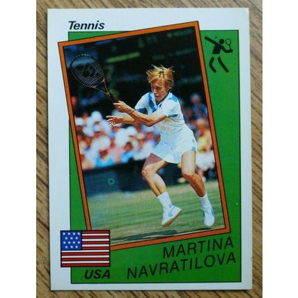 Martina Navratilova - Panini Supersport Sticker (1987) - #195