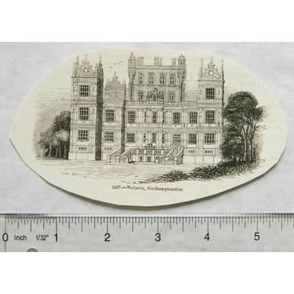 1860s engraving - Wollaton, Northamptonshire