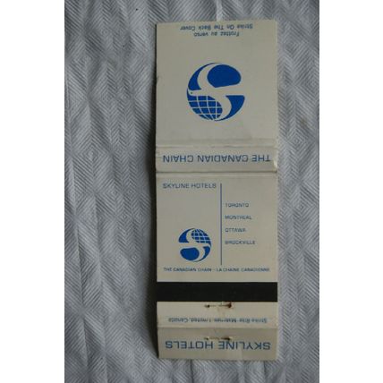 Matchbook cover Skyline Hotels - The Canadian Chain