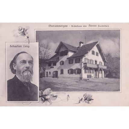 Oberammergau Germany Annas Darstellers Wohnhaus Antique Postcard