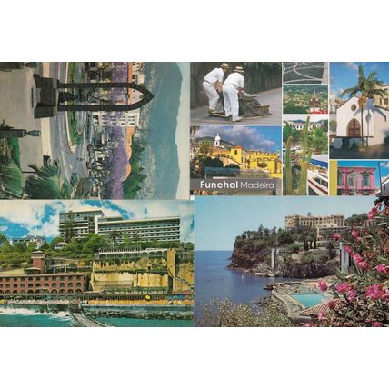 Funchal Madeira Reids Savoy Hotel 4x Postcard s