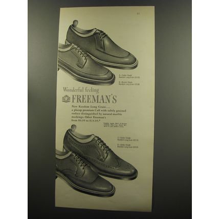 1953 Freeman's Shoes Advertisement
