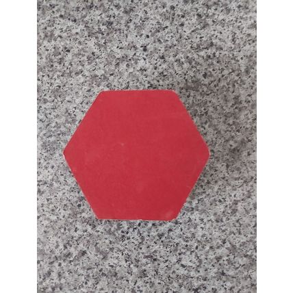 Hexagonal Wooden Jerusalem Trinket / Jewellery Box Approx 9cm Dia, 4 cm Deep