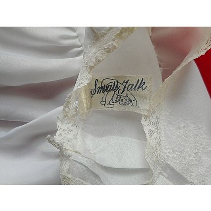 Vintage White Baby Dress Embellished with Lace by Small Talk