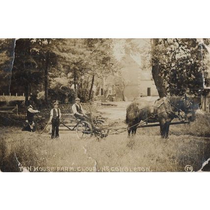 Congleton Farm Cheshire Antique Worn Real Photo Postcard
