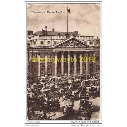 THE MANSION HOUSE, LONDON, ENGLAND, c1910/20s ? Postcard