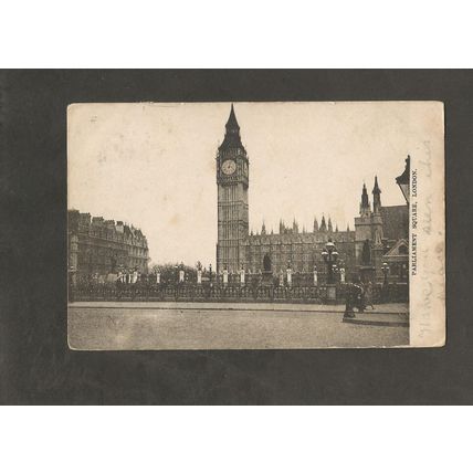Genealogy Postcard Miss L Message Trevena Northampton Road Croydon Surrey 1906
