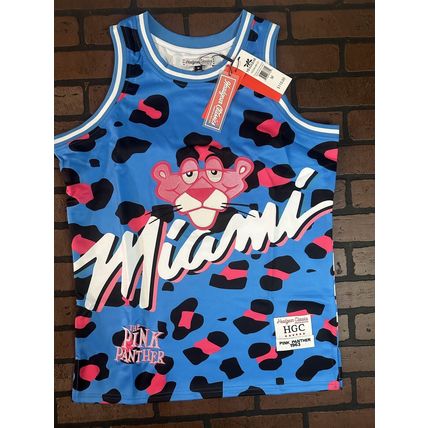 PINK PANTHER / MIAMI Blue Headgear Classics Basketball Jersey ~Never Worn~ M