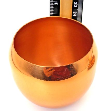 Coppercraft Guild Taunton, Mass. Candle Holder & Cup 2.5 Inches High Vintage Set