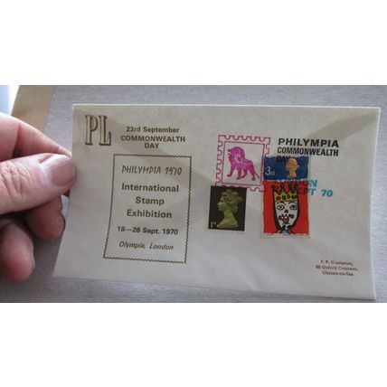 1970 Cover - Philympia Stamp Exhibition - 1966 Christmas 3d