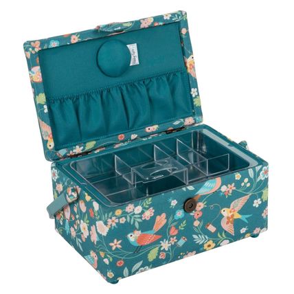 HobbyGift Sewing Box (M) Bird Aviary Storage Sewing Haberdashery Craft