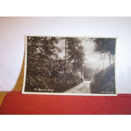 A LANE, CLENT, WORCESTERSHIRE used antique postcard by Mark & Moody 1921 pm =