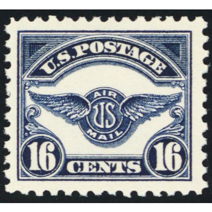 C5, Mint VF NH 16¢ Wings Airmail Stamp - Stuart Katz