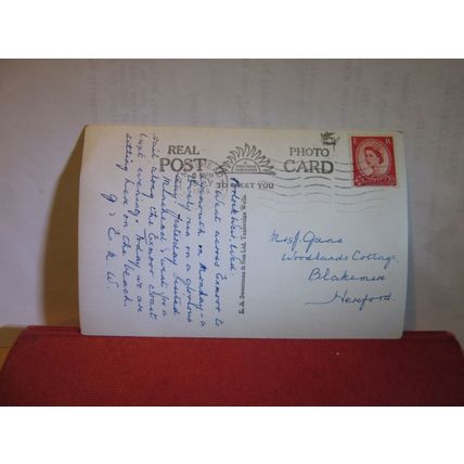 from WEBBER'S POST, EXMOOR, Somerset used postcard RP by Sweetman 1958 pm =