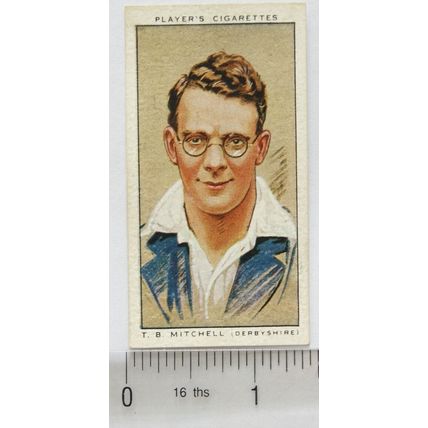 1934 Players Cricketers No. 19 T. B. Mitchell, Derbyshire & England