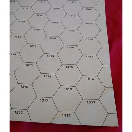 Unused Classic BattleTech Paper Map CBT Large Mountain #2 Slightly Crumpled