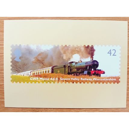 POSTCARD: CLASSIC LOCOMOTIVE - GWR MANOR, 4-6-0, SEVERN VALLEY RAILWAY: 2004