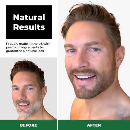 Simpler Hair Color for Men Kit for Full Gray Coverage - Dark Brown Hair Color -